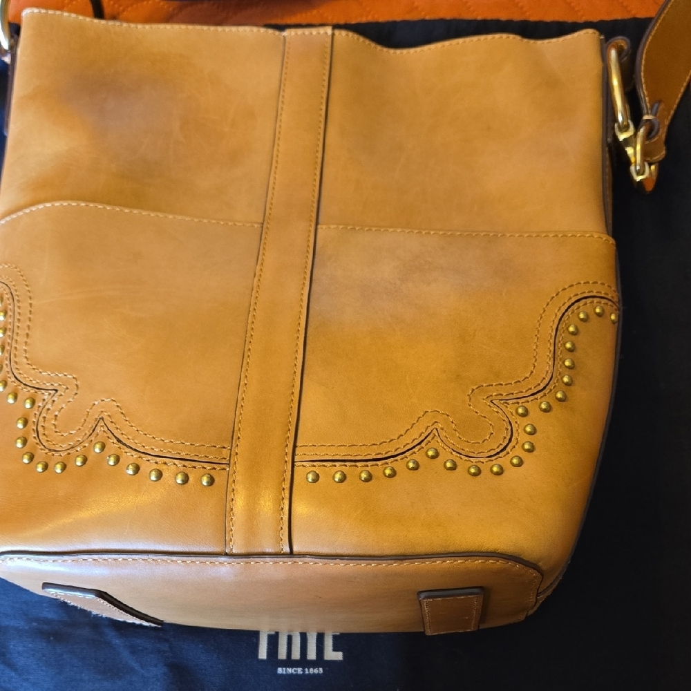 Frye Tan Leather Shoulder Bag - Picture 2 of 7